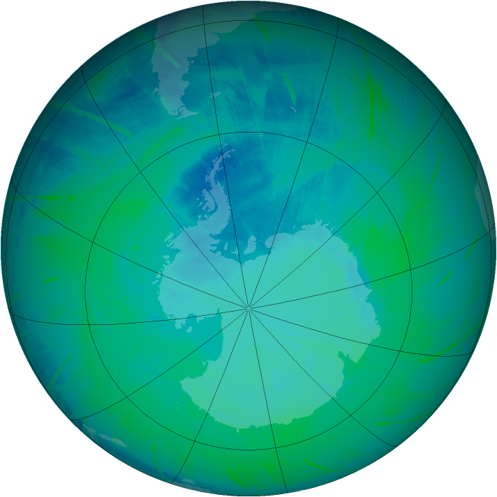Ozone Map 2010-12-31